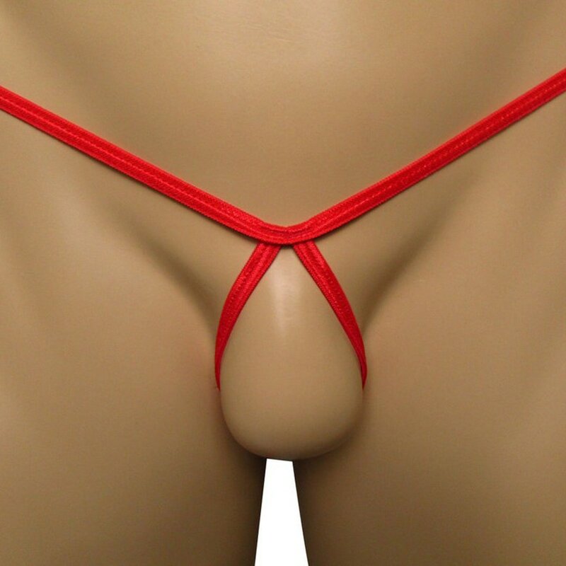 Stringi ze stringami męska seksowna bielizna stringi z tyłu bez pleców, oddychająca, solidna majtki niskie w talii