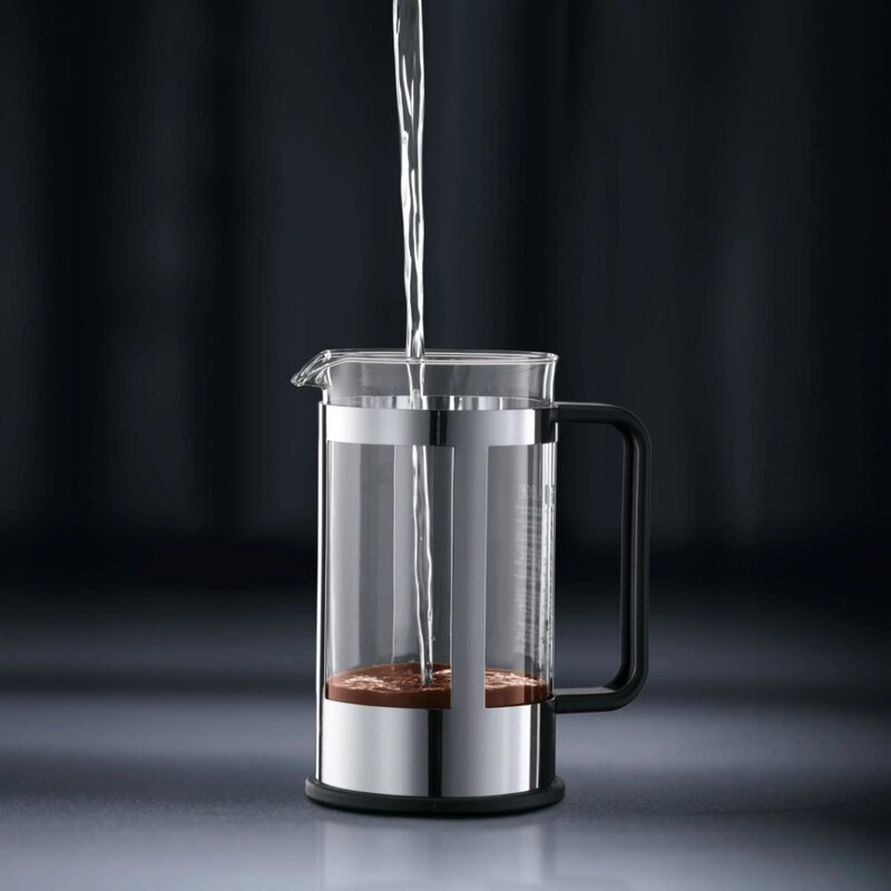 ماكينة القهوة من الفولاذ المقاوم للصدأ ، جسم الصحافة الفرنسية ، 34 أونصة ، كينيا