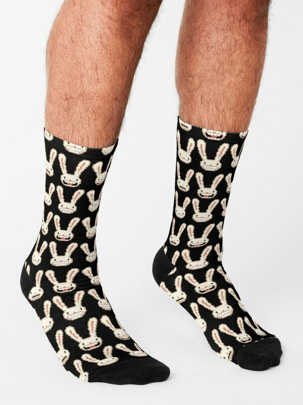 Lagomorph pattern (Sam & Max) - Clothing, gadgets & face masks Socks Children's short sheer Women's Socks Men's