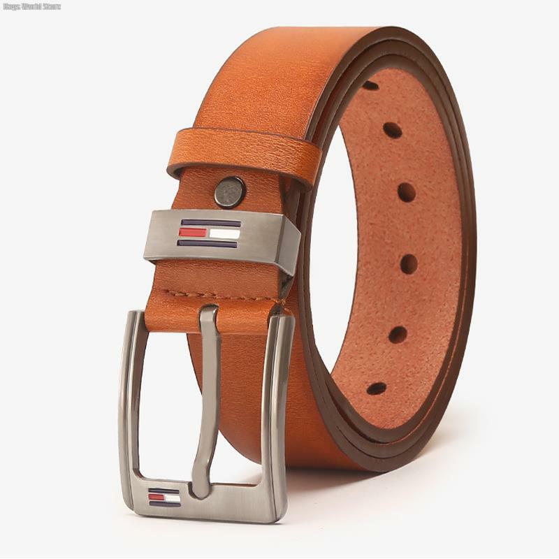 1PC Men's PU Alloy Square Buckle Business Leisure Belts Autumn Winter Fashion Black Coffee Brown Belts belts for men