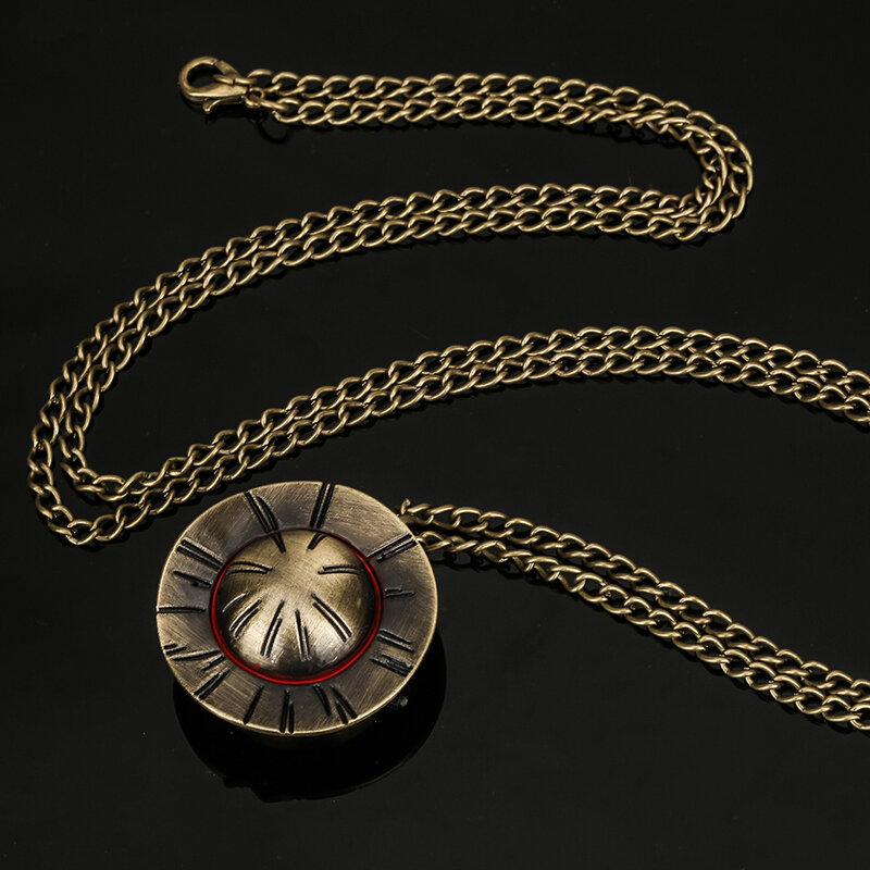Steampunk Bronze Hat Shaped Quartz Necklace Watch Gift Men Women Arabic Numerals Dial Exquisite Chain Pendant Pocket Timepiece