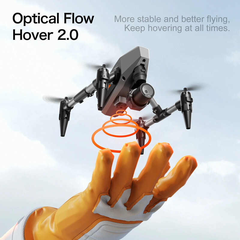 4k 8k xd1 pro mini drohne dual kamera wifi legierung anti-drop optische fluss position ierung quadcopter fernbedienung geschenk rc spielzeug