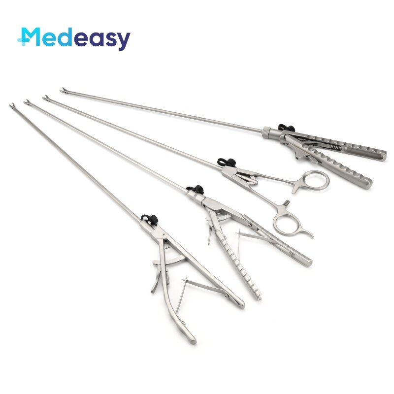Fórceps de soporte de aguja laparoscópica, herramientas de enseñanza, equipo de práctica de simulación laparoscópica, instrumentos de entrenamiento de laparoscopia