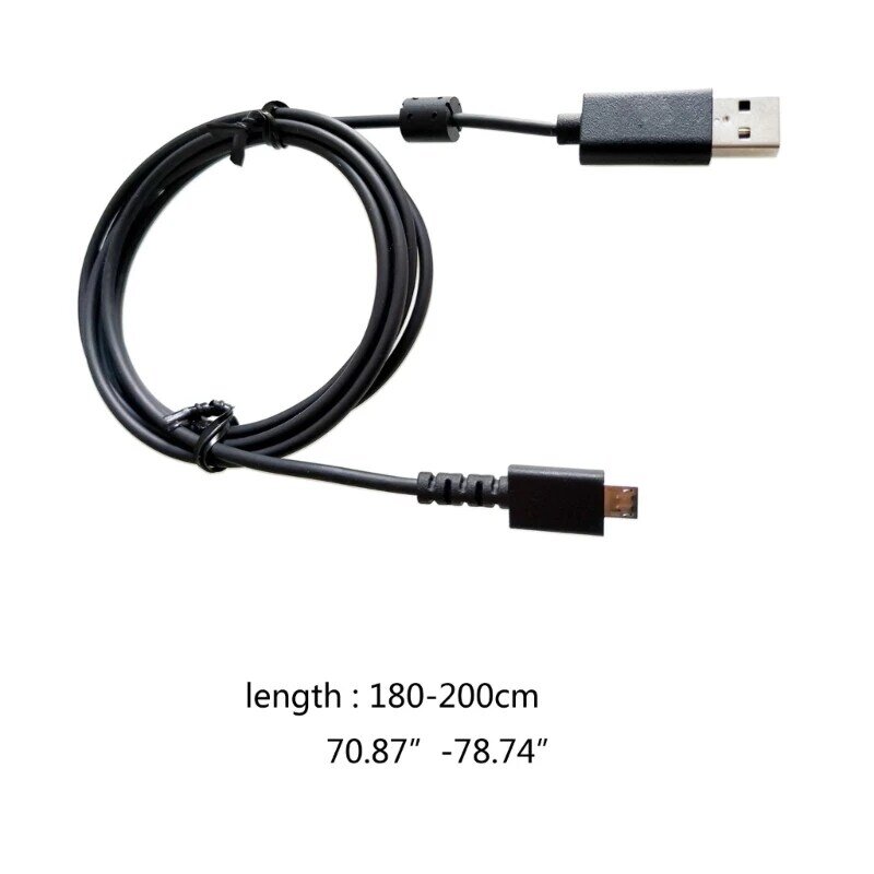G502 LIGHTSPEED ワイヤレス ゲーミング マウス用 USB 充電ケーブル 高速かつ便利な充電、ブラック カラー ドロップシップ