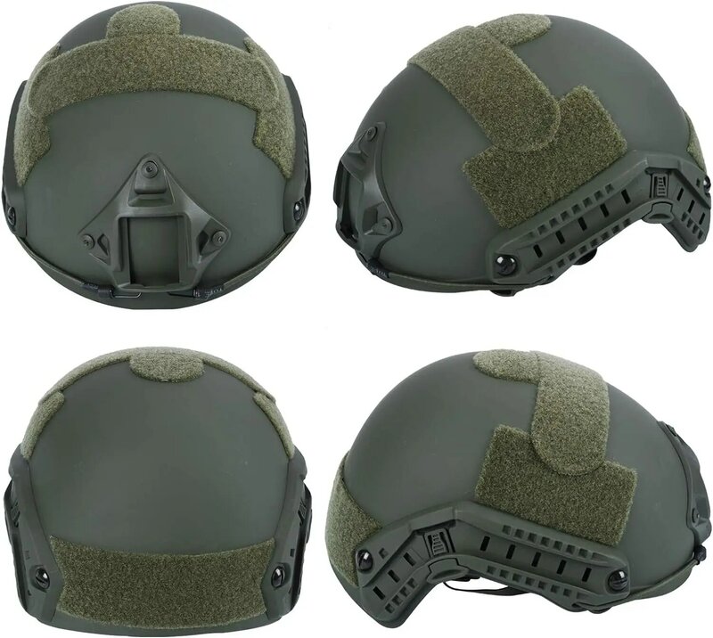 Booiu-男性用Airsoftタクティカルフォグヘルメット,アウトドアスポーツヘルメット,マルチカムピンボールヘルメット,mhタイプ,短