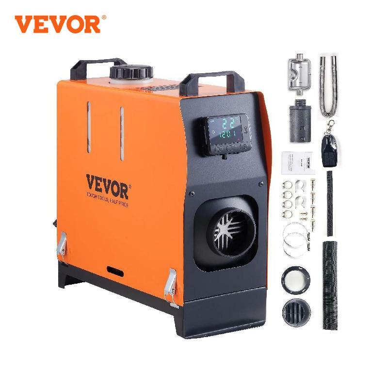 VEVOR-Aquecedor de Ar Diesel com Interruptor LCD, Silenciador para Carro, Caminhão, Barco, RV, Estacionamento, 5 KW, 8KW, 12V