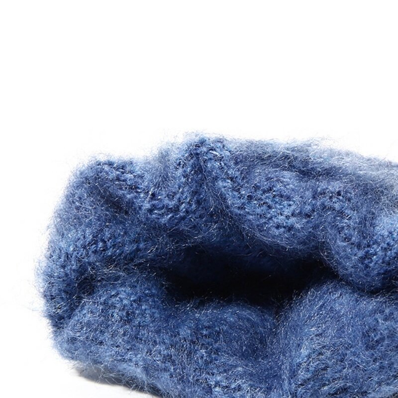 Breathable Winter Warm Mittens Solid Knit Gloves for Outdoor Activities School G99C
