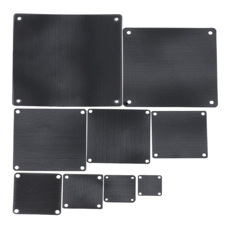 Y1UB Computer Mesh Frame Dustproof Cover Chassis Dust Cover,3/4/5/6/7/8/9/12/14cm PVC PC for Case Fan Cooler Dust Filter