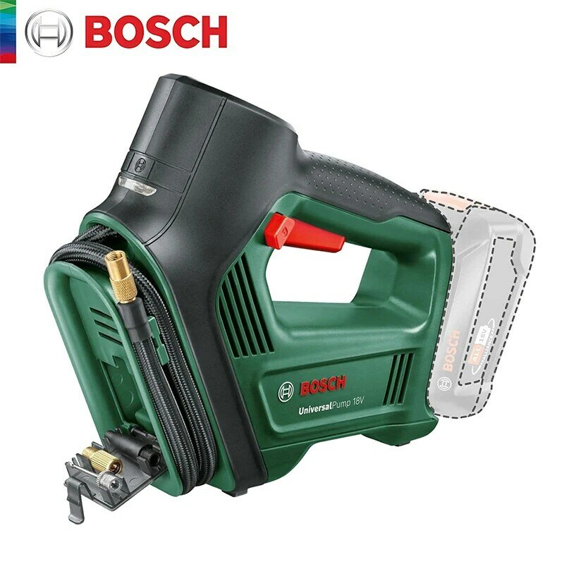 Универсальный воздушный насос Bosch 18 в, беспроводной электрический воздушный компрессор для автомобиля, мотоцикла, дисплей давления воздуха