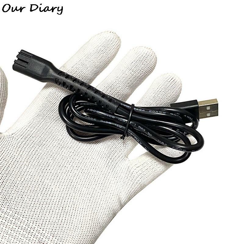 USB-кабель для зарядки электробритва, шнур питания, зарядное устройство, электрический адаптер для 8148/8591/8504 электрической стрижки волос, зарядка типа «ножницы»