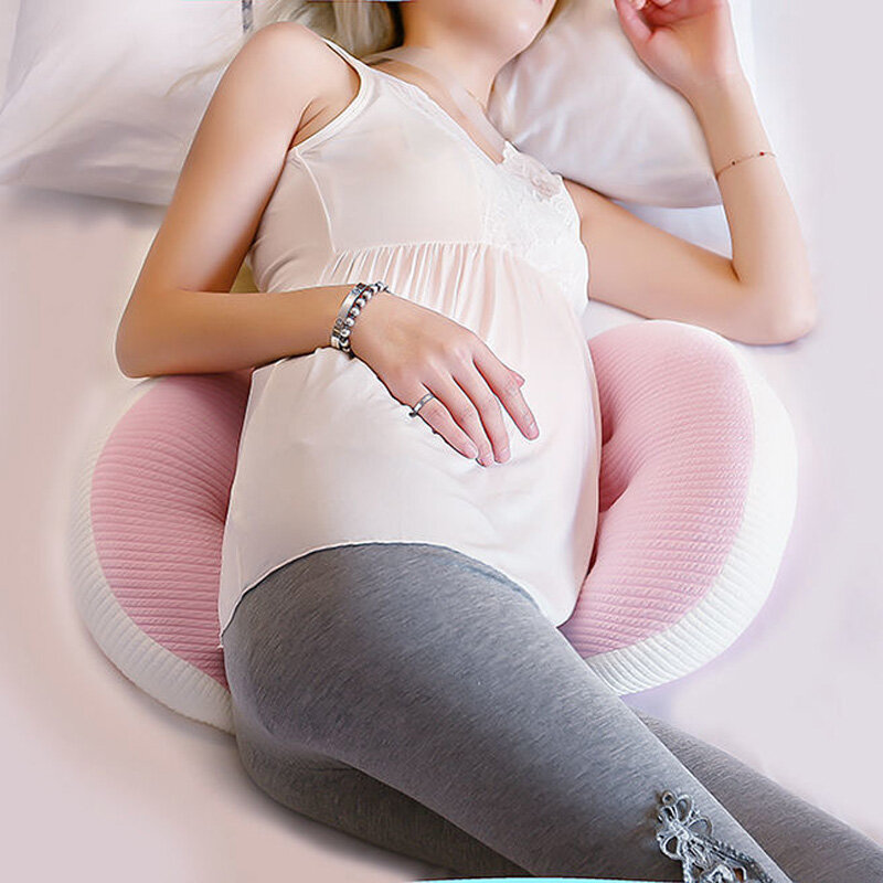 Oreiller de maternité pour la protection de la taille, oreiller multifonctionnel en forme de U, soutien du ventre, fournitures de grossesse, coussin doux et respectueux de la peau