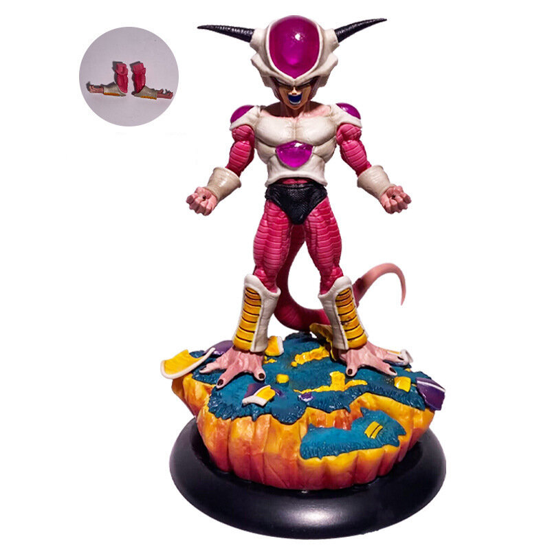 26cm Anime Frieza Dragon Ball Statue White Hole First Form Freezer Figure Model PVC Collection Doll Toys for Birthday Gift