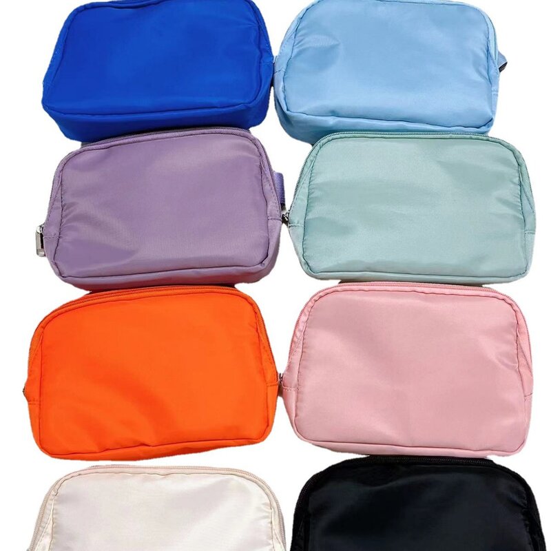 Bolsa de peito de nylon impermeável para homens e mulheres, Crossbody Bag, Esportes ao ar livre, Running Waist Pack