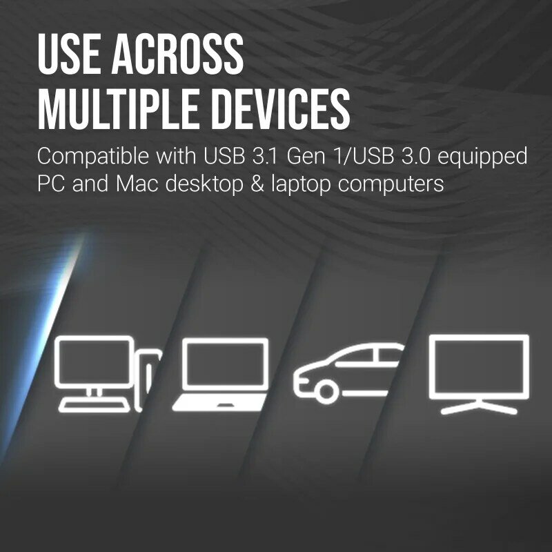 PNY-Elite Flash Drive, 128GB, USB 3.2, 100 mbps
