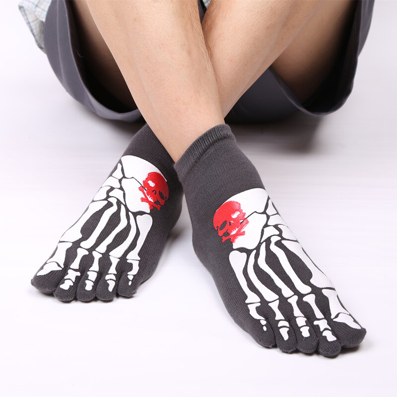 Оригинальные хлопковые мужские летние носки с пятью пальцами