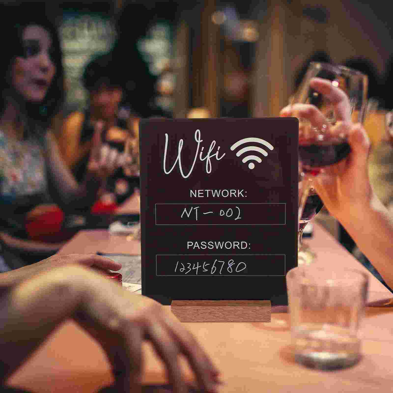 Wifi Password Sign WiFi Acrylic Sign WiFi Sign WiFi Board WiFi Password Reminder Sign