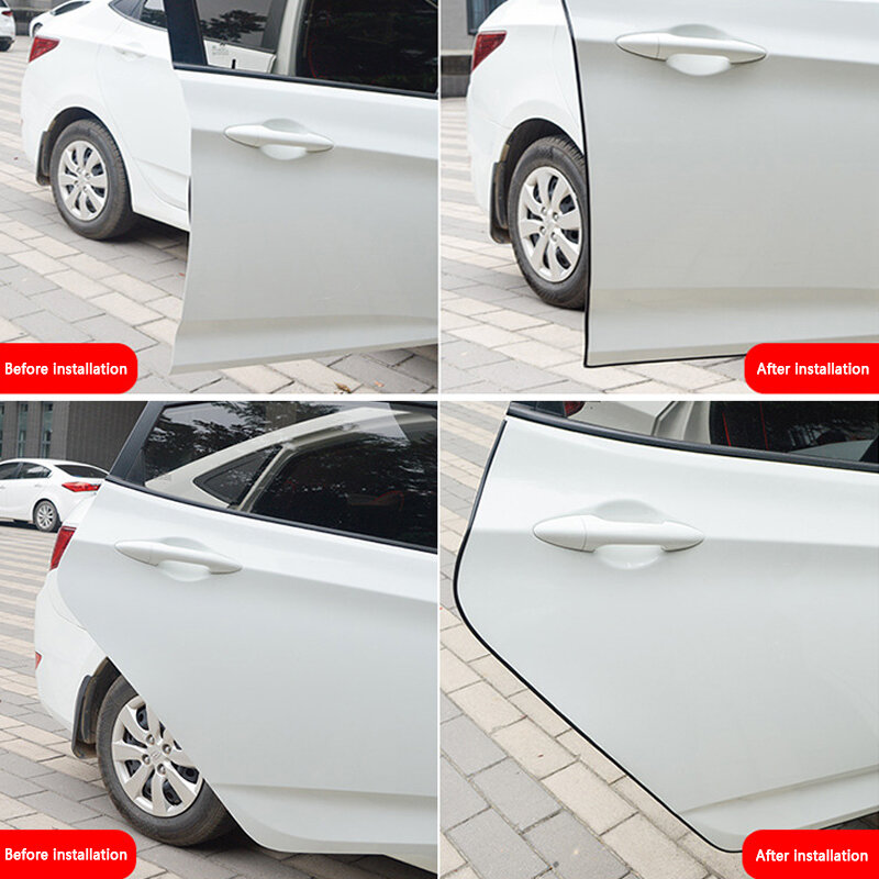 Car Anti-Collision Strip Door Side Seal Invisible Anti-Scratch Anti-Scratch Strip Body Protection Stickers Decorative Artifact