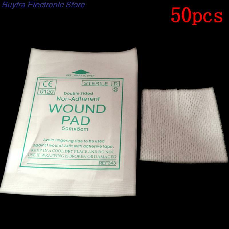 10/50pcs Sterile Medical Gauze Pad Wound Care Supplies Gauze Pad Cotton First Aid Waterproof Wound Dressing