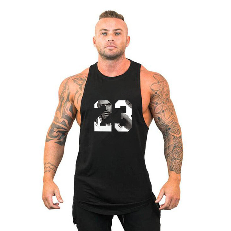 T-shirt sans manches pour homme, vêtement de Fitness, de Gym, de musculation