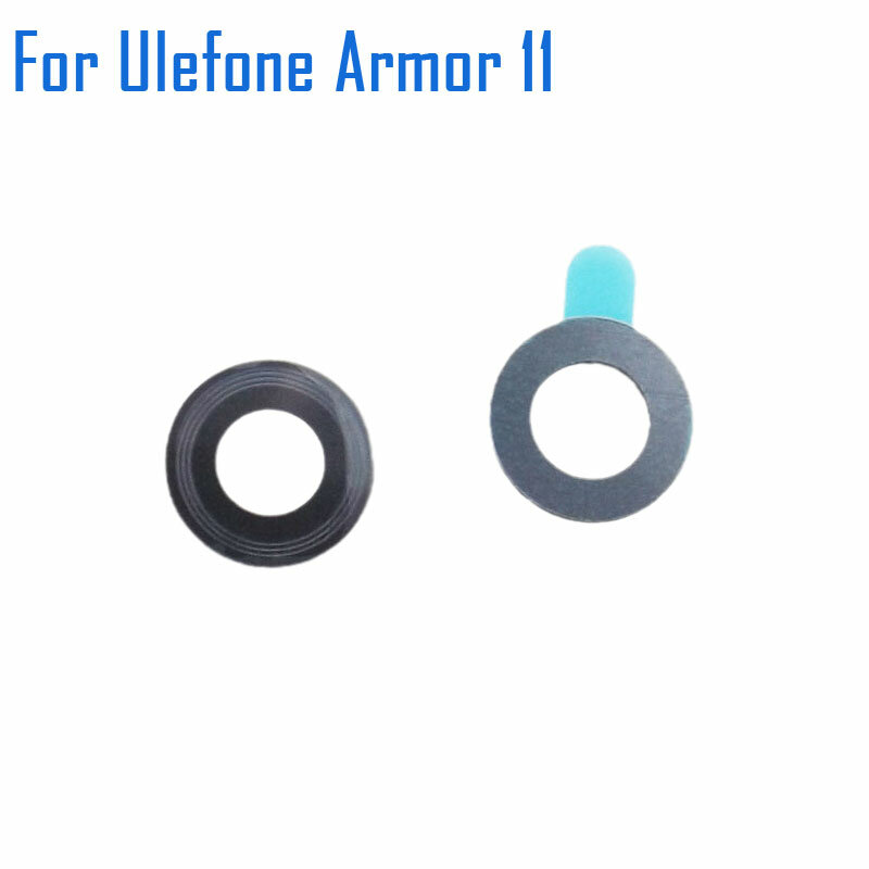 Novo original ulefone armadura 11 sub câmera traseira lente de vidro capa + espuma adesivo substituição acessórios parte para ulefone armadura 11