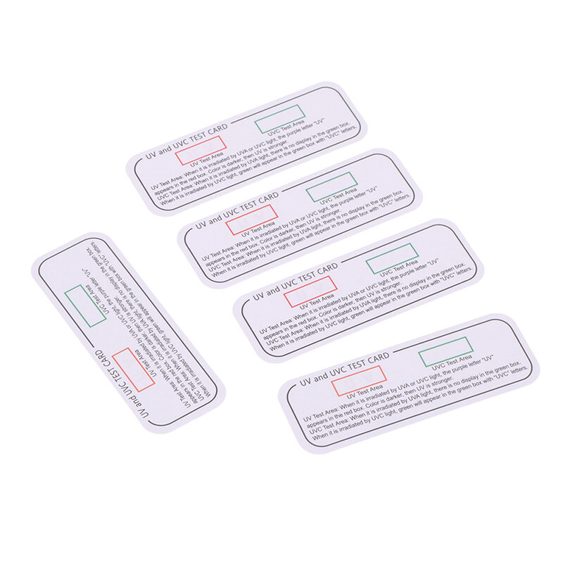 10pcs Light Test Cards UVA UVC Test Cards Light Wavelength Indicator Cards