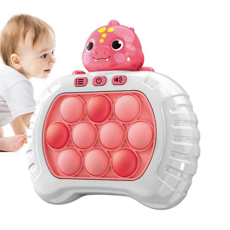 Juguete Pop de mano para niños, máquina de juego antiestrés de burbujas de empuje, juegos sensoriales de viaje, juguete Pop Light-up para interiores y exteriores