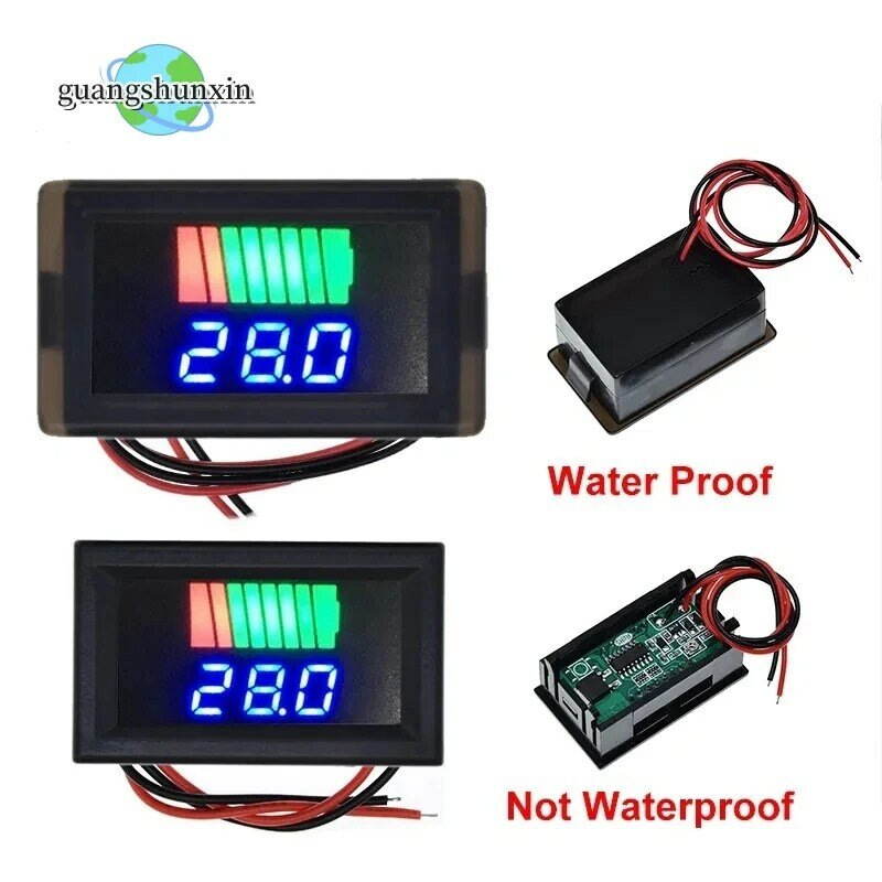 12/24/48/60/72/84V electric vehicle battery, battery meter display, DC lithium battery voltage