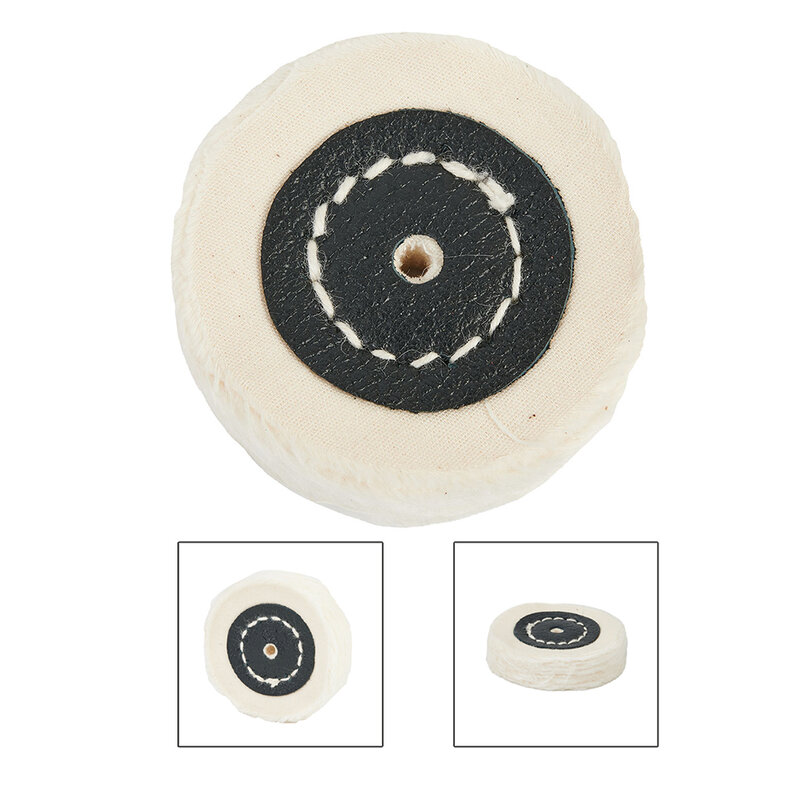 3"/4"/5"/6"/7"/8 Cloth Buffing Polishing Wheel Arbor Buffer Polish Grinder Pad Mat White   For Mirror L Replacement Accessories
