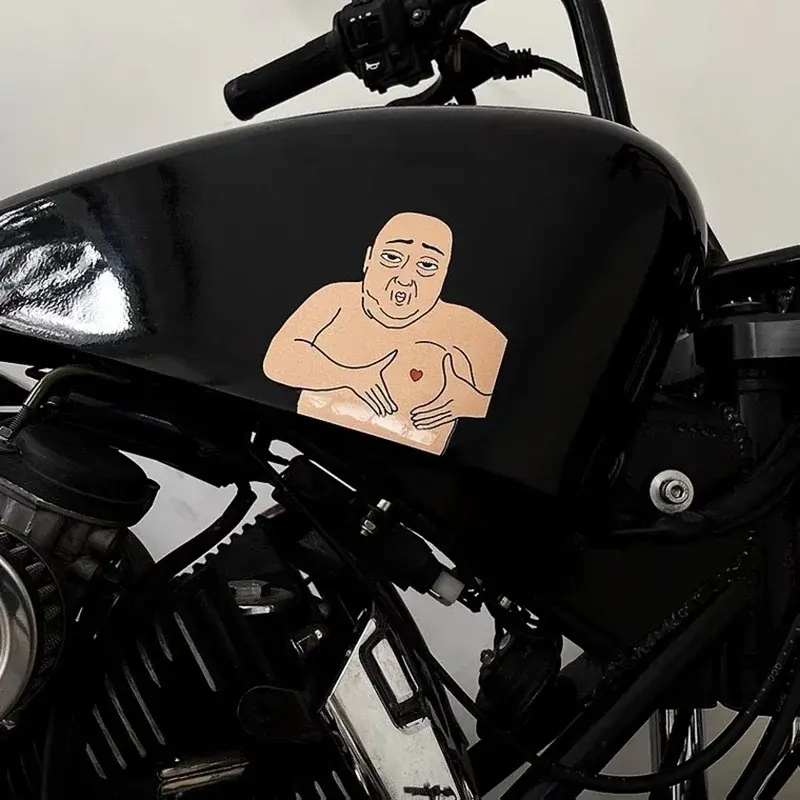 Personalized creative car stickers spoof weird uncle funny stickers motorcycle electric vehicle decorative decals notebook