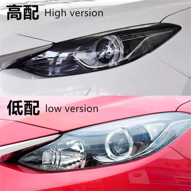 Auto Koplamp Lens Voor Mazda 3 Axela 2013 2014 2015 2016 Auto Vervanging Auto Shell Cover Low High Verison