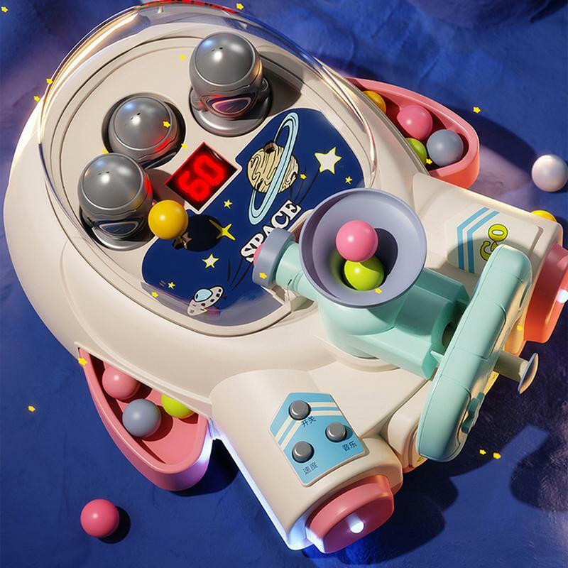 Pinball Machine Model Building Kits, Spaceship Shaped, DIY Puzzle, Jogar Ação e Reflex Game