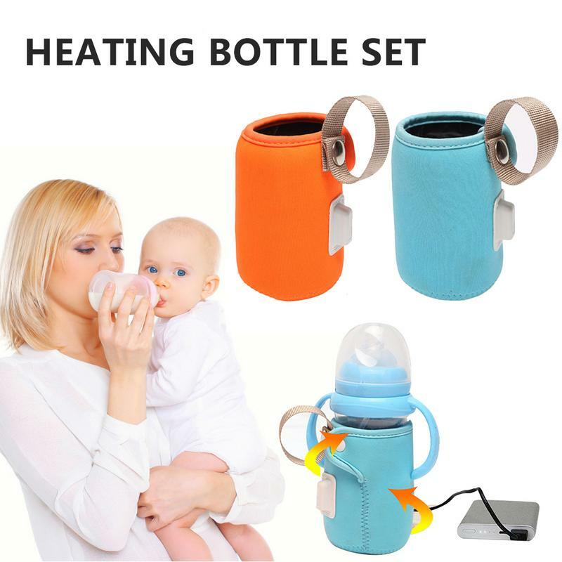 Outdoor Baby Bottle Thermostat Bag Portable Intelligent Milk Heating Tool Insulation Cover Infant Food Milk Outdoor Cup
