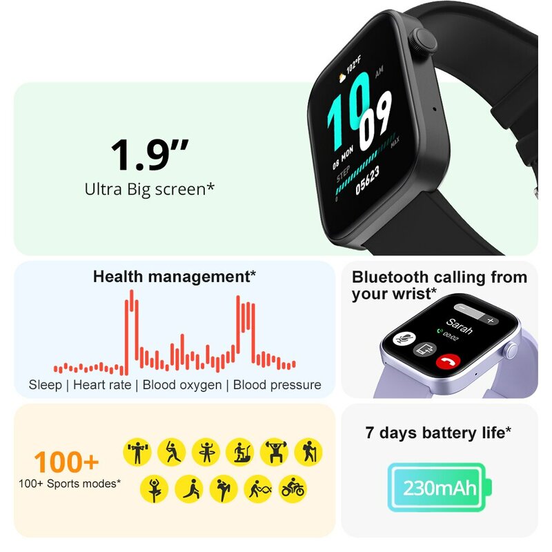 COLMI-reloj inteligente P71 para hombre y mujer, accesorio de pulsera resistente al agua IP68 con llamadas de voz, control de la salud, notificaciones inteligentes y asistente de voz