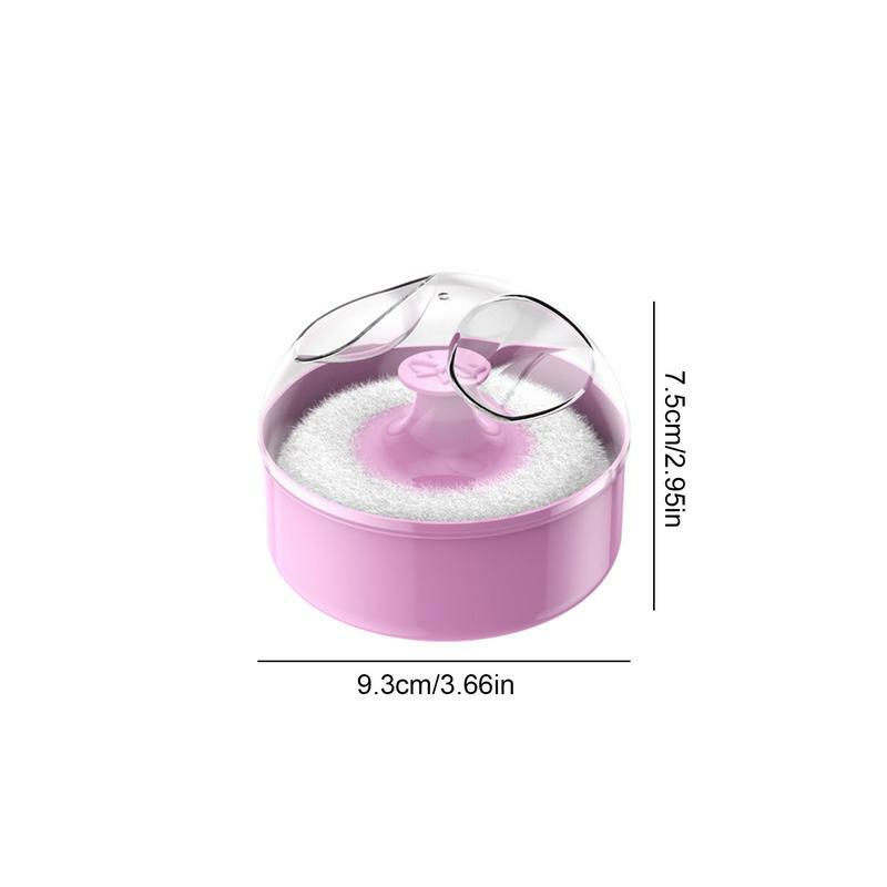 Powder Puff And Container Skin-friendly And Delicate Body Powder Puff Portable Dustproof Powder Puff Case Empty Powder Dispenser
