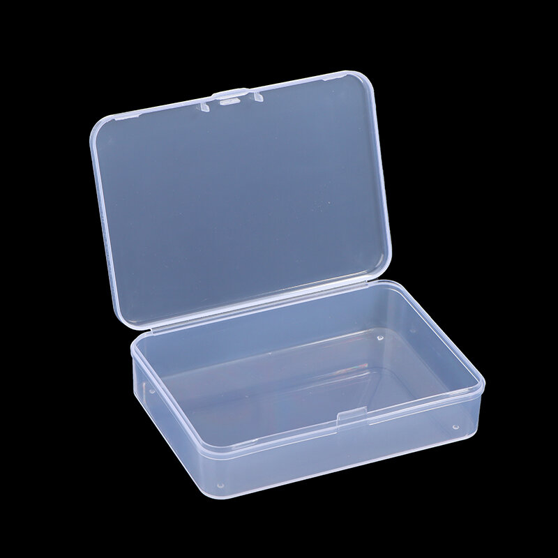Boîte de rangement transparente pour cartes de jeu, conteneur de bijoux, boîte de jeu de société, 10x7cm, 1PC