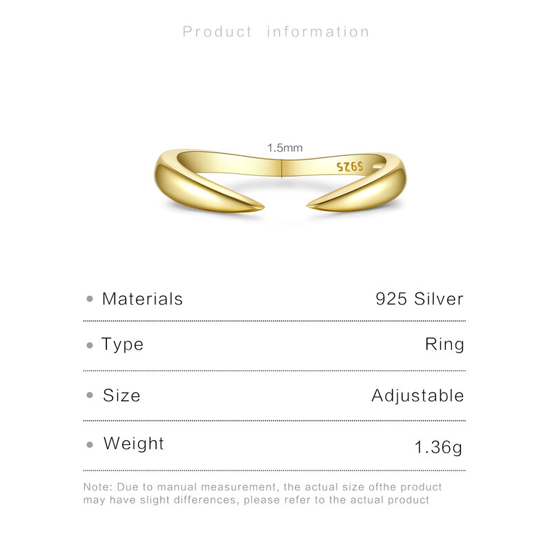 DPLAOPA-925 Anel redimensionável de prata esterlina para mulheres, zircão claro, joias finas de luxo simples, presente de casamento 2024