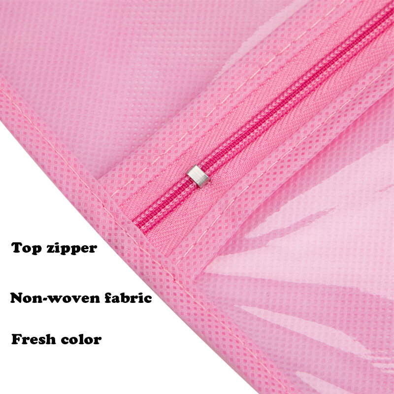 Vlies-Haar taschen mit Kunststoff-Kleiderbügel für mehrere Perücken Haar verlängerung halter rosa Perücken tasche mit Kleiderbügel lila Aufbewahrung tasche