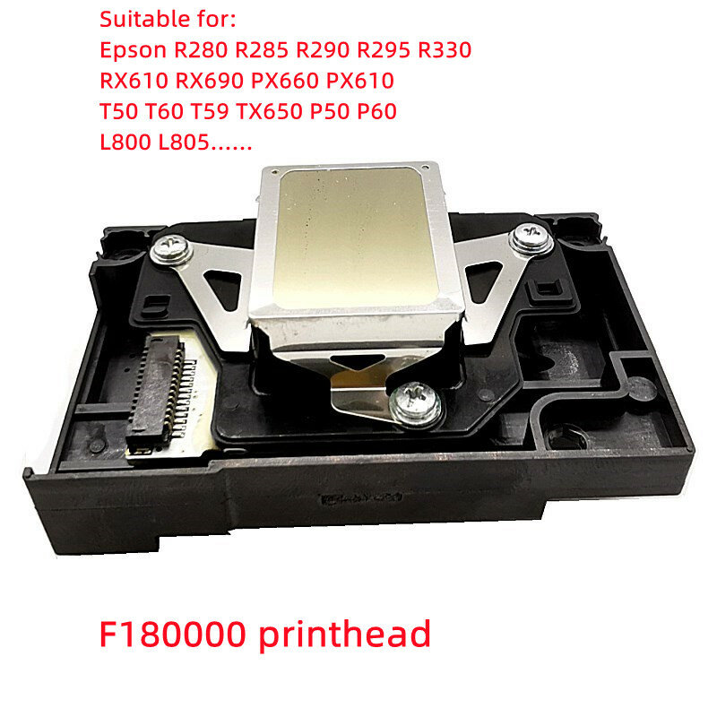 F180000 Printhead Print Head for Epson L800 L801 L805 R280 R285 R290 R330 R295 RX610 RX690 PX650 PX610 P50 P60 T50 T60 T59 TX650