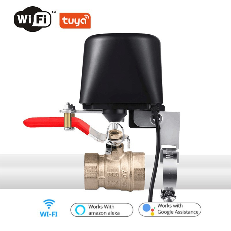 Tuya 앱 지능형 워터 밸브 컨트롤러, 와이파이 블루투스 듀얼 모드 가스 전기 밸브 로봇 리모컨 스위치