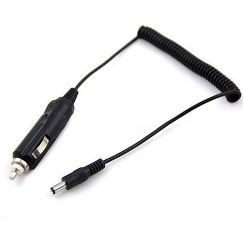Kabel pengisi daya mobil BF Walkie-talkie 12V Volt untuk Baofeng UV5R Ouxcom Yitong Quansheng dan Walkie-talkie lainnya