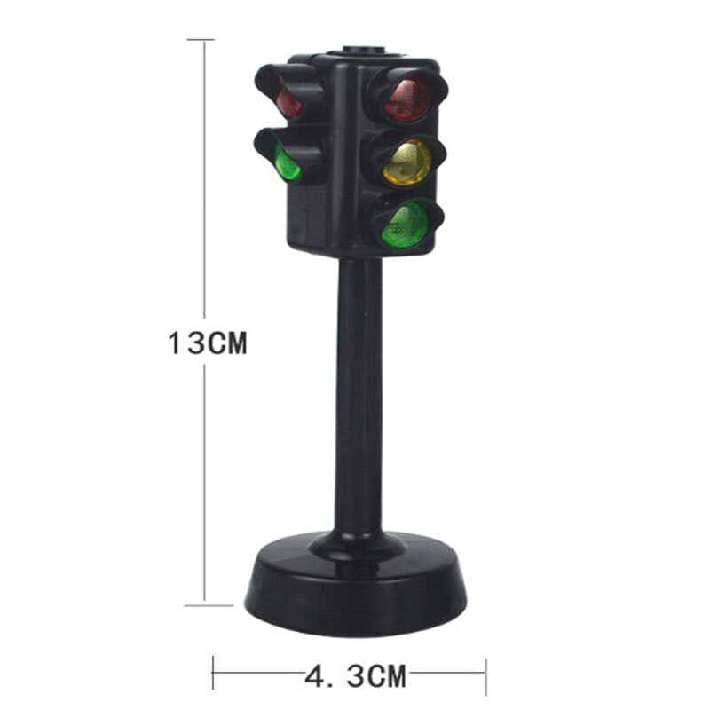 Safety Education Traffic Light Toy Lamp Block Brick City Street View Accessories Signpost Barrier Speed Limit Indicator Warning