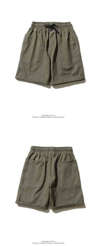 Pantalones cortos Cargo para hombre, pantalón holgado de marca de moda Ins, pantalones casuales japoneses, pantalones medianos y pantalones de cinco puntos