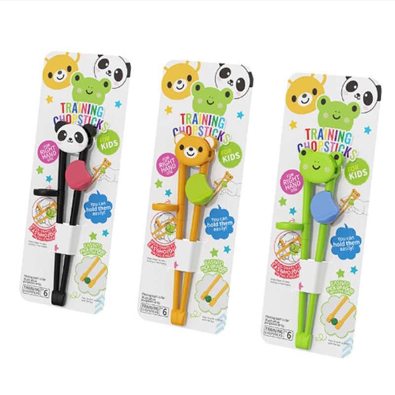 Chopsticks For Children Beginners Cartoon Animal Elementary Learning Chopsticks Tableware Training Chopsticks