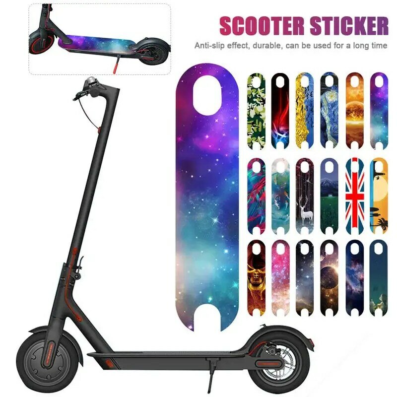 Наклейка на педаль скутера, водостойкая клейкая лента на педаль, матовый коврик, наклейка, яркая наклейка на электрический скутер, скейтборд