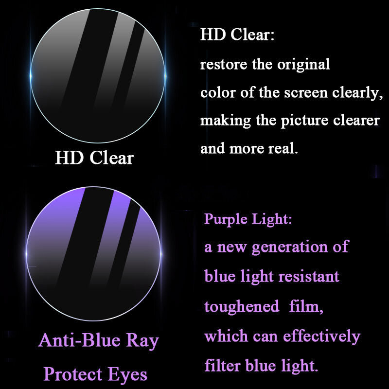 Garmin-ソーラータクティカルウォッチ用の紫と青の反射防止ガラス,電子制御付きの2つの透明ガラスフィルム,2.5D,HD,9時間の保護