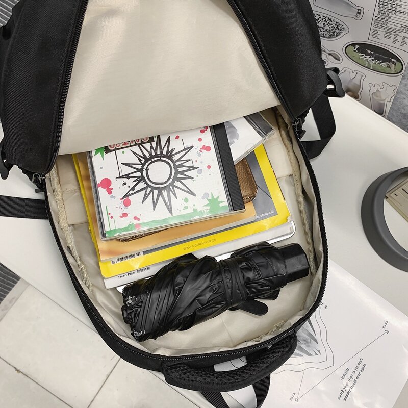 2023 prosty torba studencka jednokolorowy tornister młodzieżowy plecak podróżny o dużej pojemności wysokiej jakości płótno tornister torba na ubrania