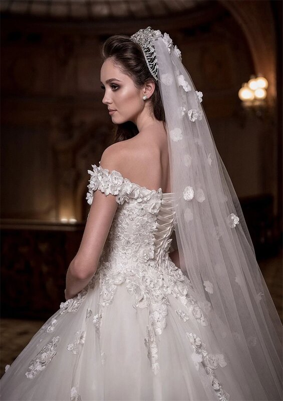 Женское дизайнерское 3D платье, Элегантное свадебное платье с открытыми плечами в стиле бохо на заказ, со шнуровкой сзади