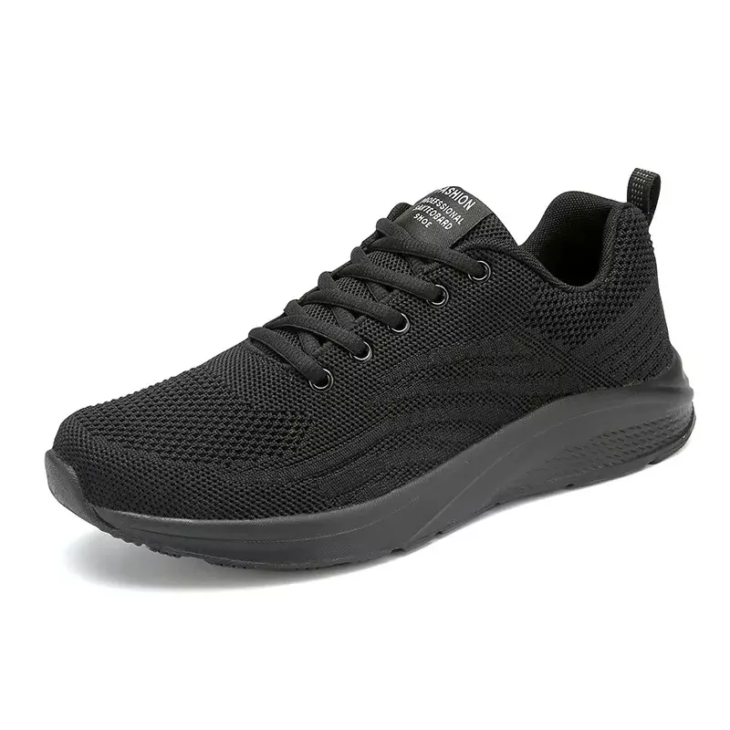 Buty męskie Plus Size 2024 buty powierzchnia siatkowa wiosna/lato czarne tenisówki oddychające trampki męskie buty do biegania deskorolka