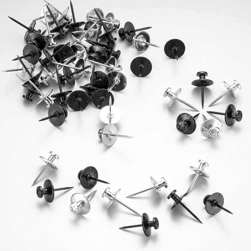 60er Pack Silber Doppelkopf Bild hängende Nägel, Bild Nägel, Reiß nägel für Wandbehänge, Wand stifte zum Aufhängen einfach zu bedienen