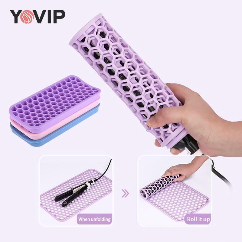 Silicone Heat Resistant Mat For Hair Straightener Flat Iron Curling Iron Professional Hair Styling Tool Anti-heat Mats